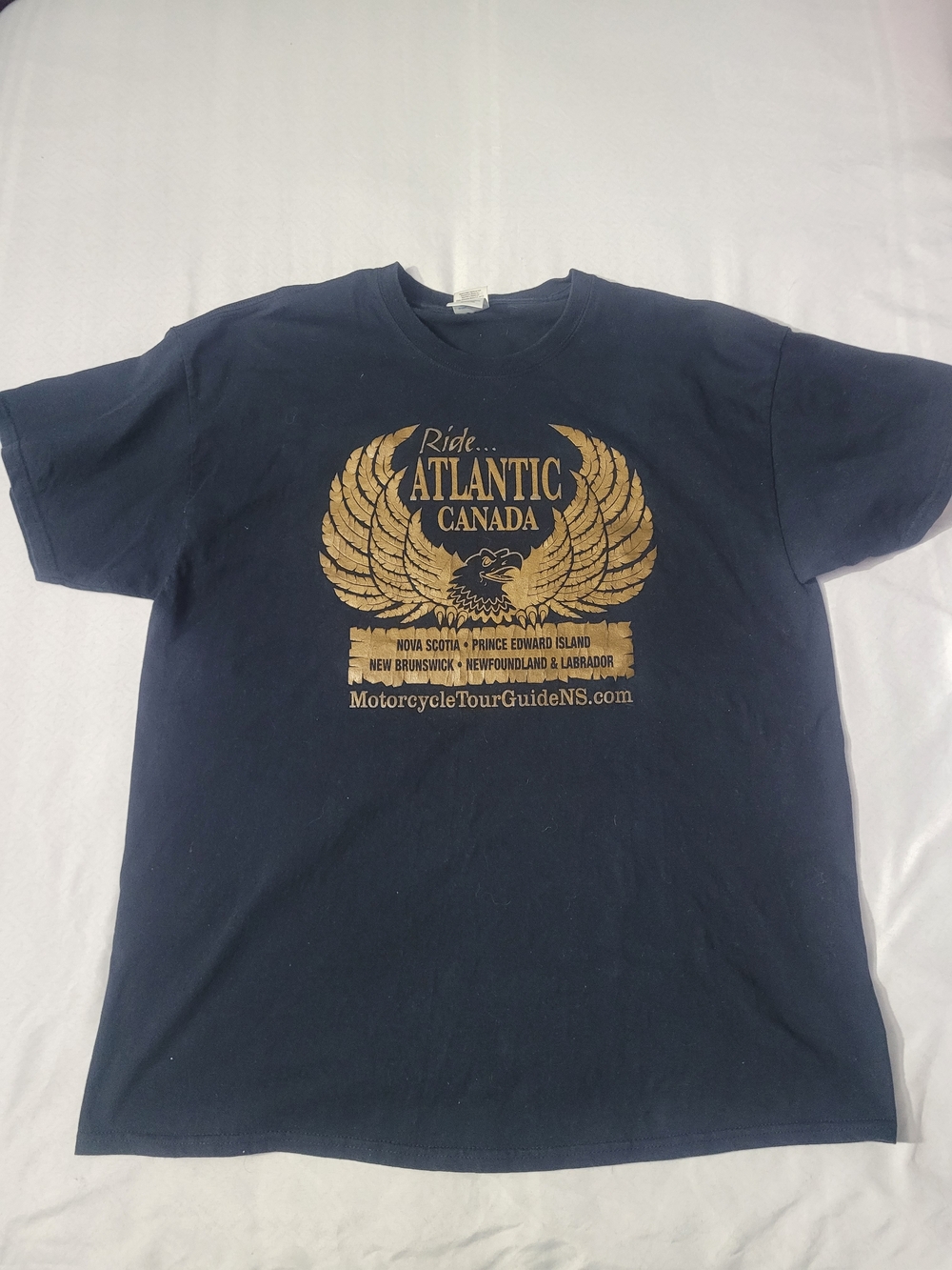 Ride Atlantic Canada  Motorcycle Graphic Tshirt